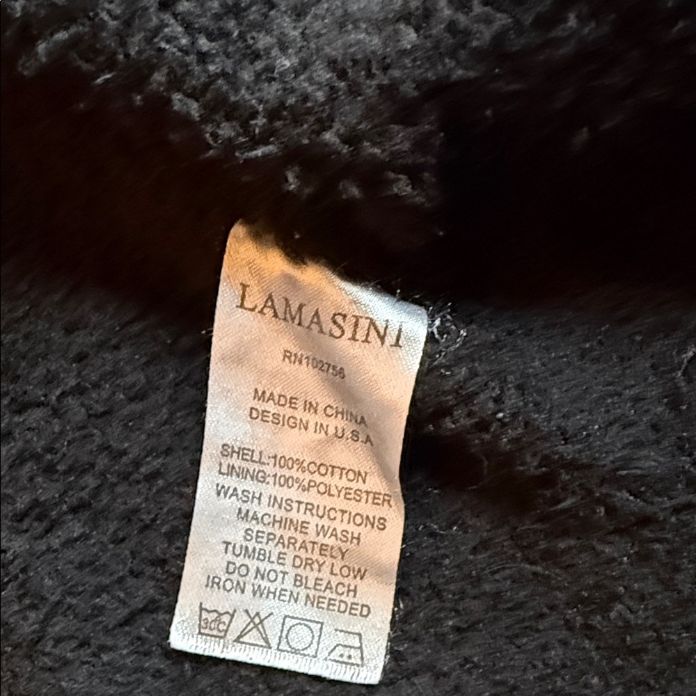 LAMASINI Black Utility Jacket - Picture 8 of 8